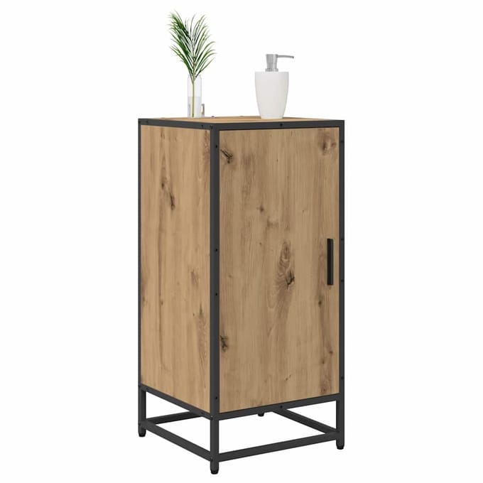 vidaXL - Dressoir - Artisan - Eiken - 35,5 - x - 35 - x - 76 - cm