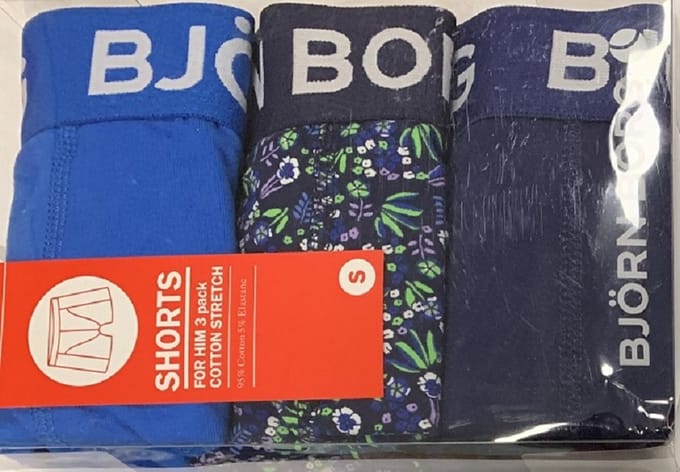 Björn Borg - 3 Pack - Cotton Stretch - Boxershorts - Heren - Blauw - Maat S