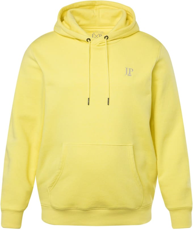 JP 1880 - Heren - Hoodie capuchon kangoeroezak - Limoengroen - Maat L