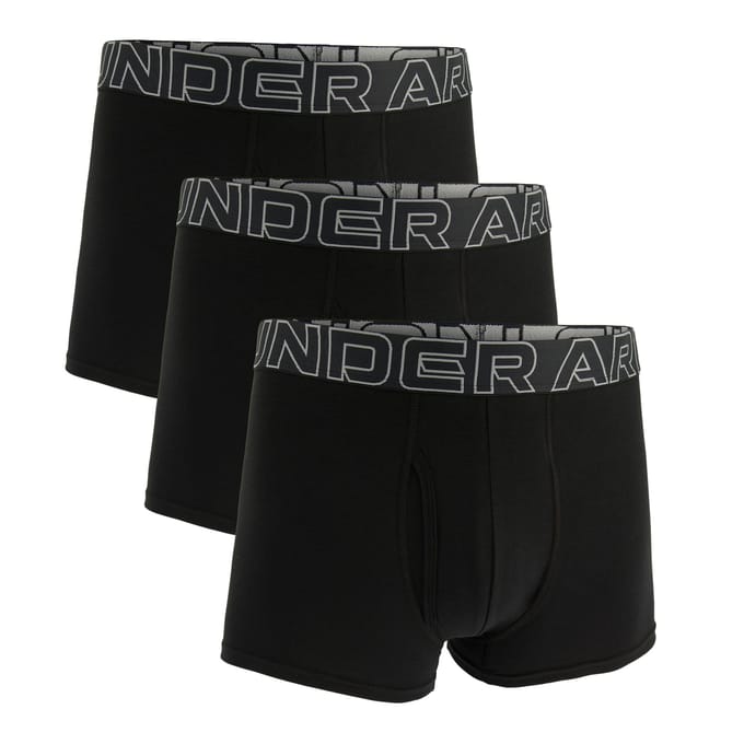 Under Armour Boxershorts UA PERFORMANCE COTTON - SOLID 3 IN 3PK Set van 3