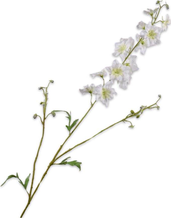 Silk-ka - Kunsttak - delphinium - creme - H101 cm