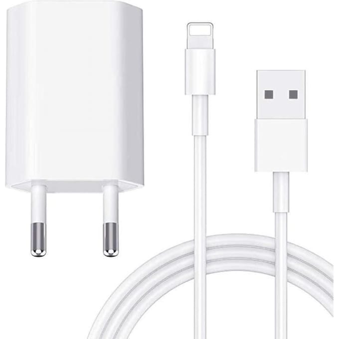Madream Oplader voor iPhone, USB-stekkerlader met oplaadkabel, universele wandadapter, mini-oplader voor iPhone 7/8/11/1
