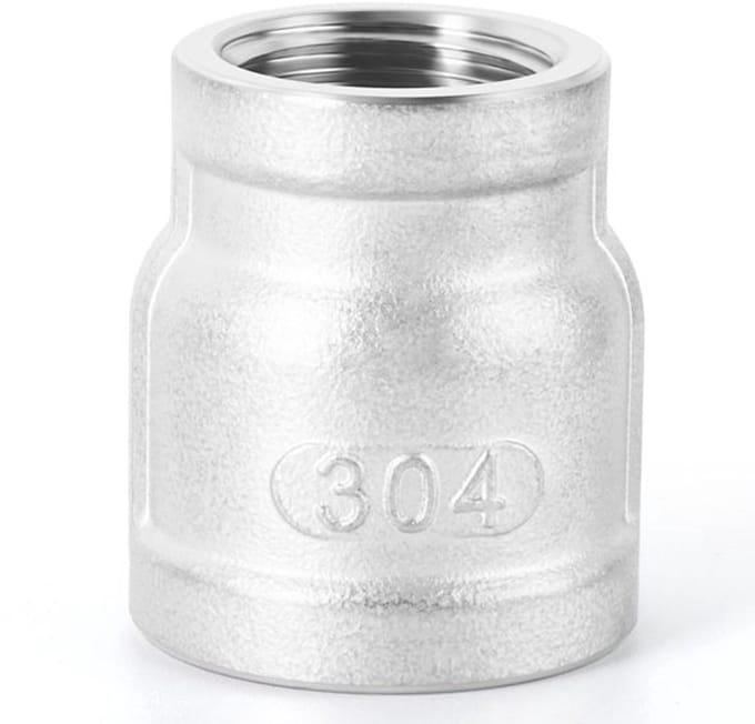 Dailygoody - 3/4" x 1/2" vrouwelijke reductiekoppeling - Roestvrij