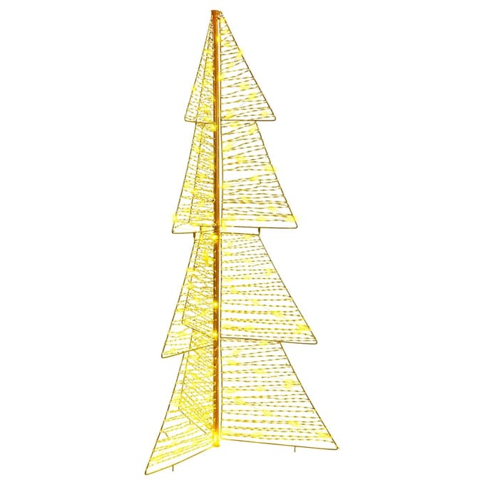 vidaXL Kerstboom 160 LED's Warmwit 150 cm PET