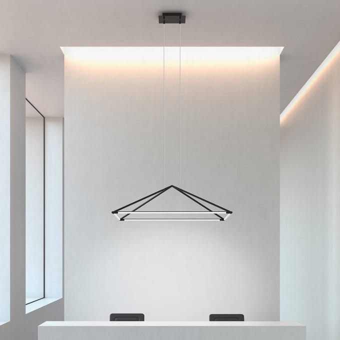 LEDS-C4 Tubs LED hanglamp mat-zwart 120x80 cm