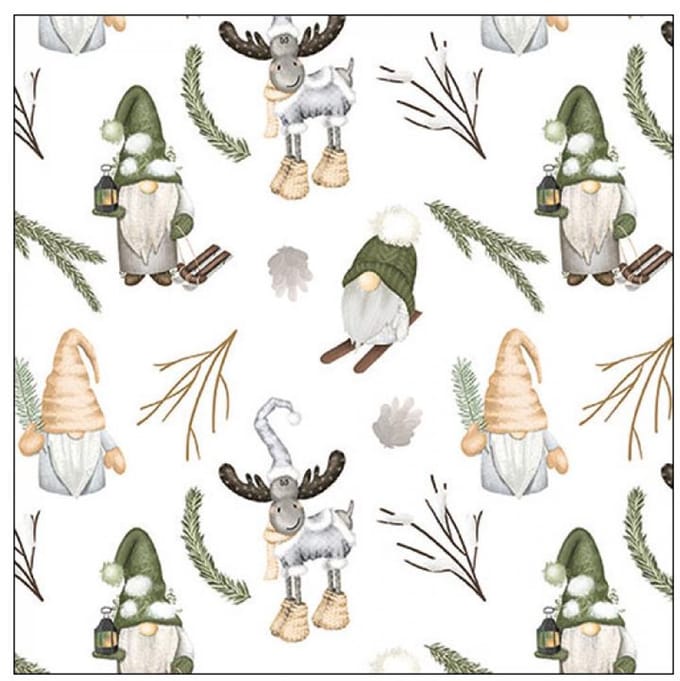 Ambiente Servetten 33cm Forest gnomes