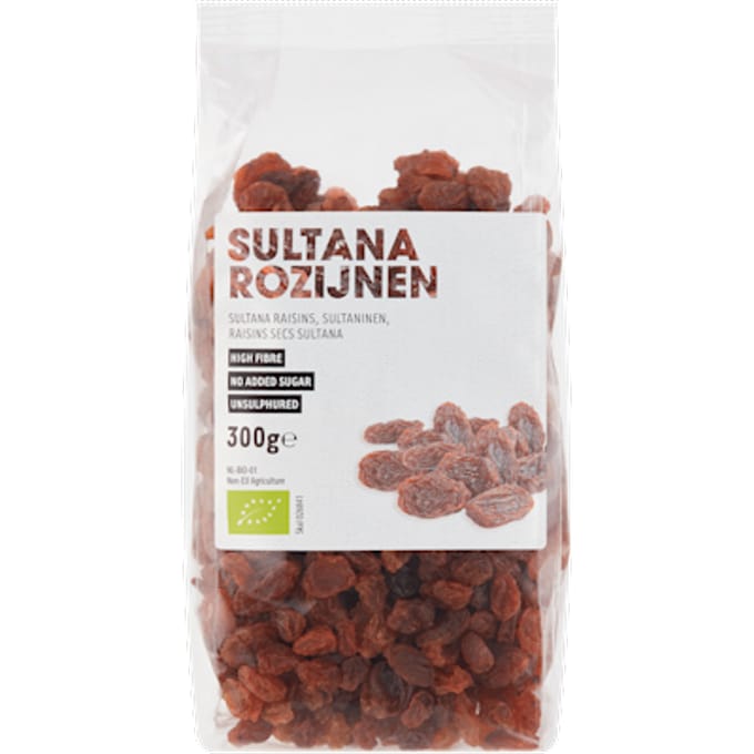 Sultanarozijnen biologisch