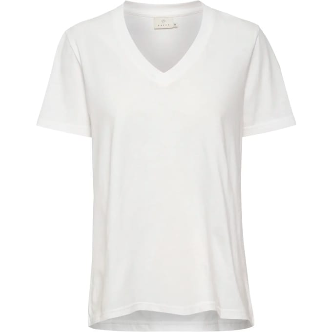 Dames-T-shirt met V-hals KAFFE Marin