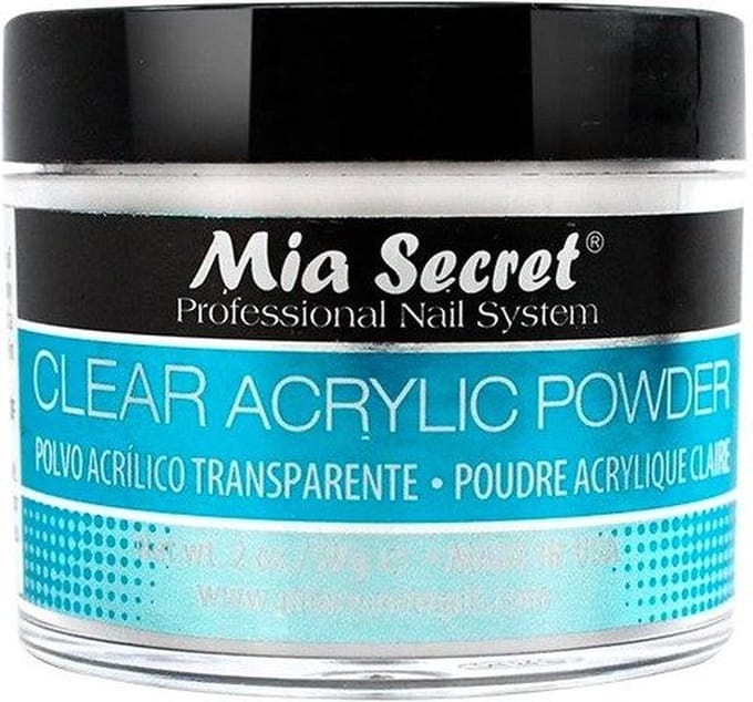 Acryl Poeder Transparant 60ml.