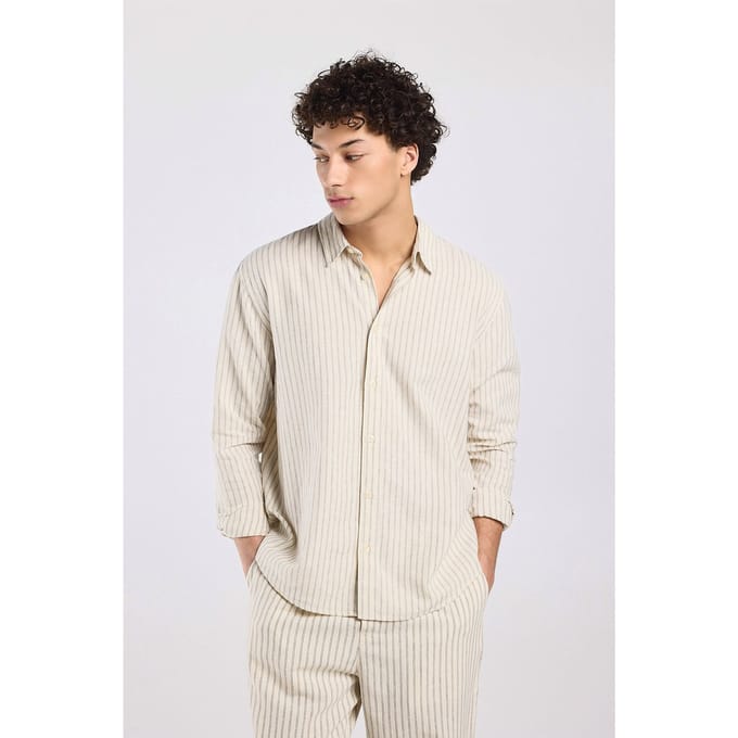 America Today Han White/grey Taglia: L | Camicie Casual Outlet | Uomo | Bianco