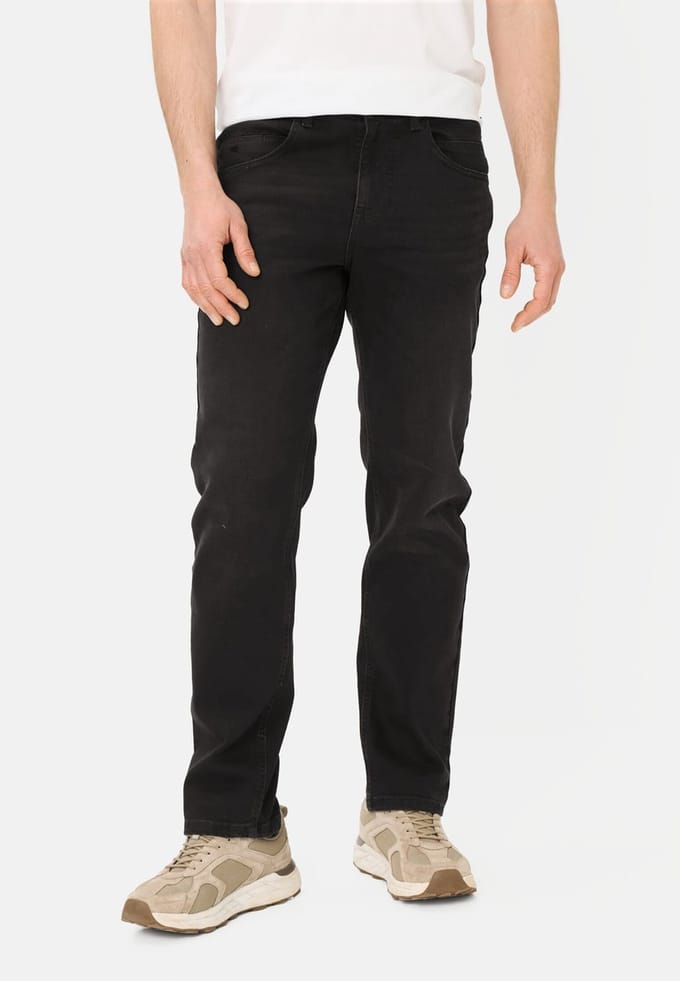 camel active Relaxed-fit jeans met five-pocket-design - Maat - Grafietgrijsmenswear-34/36