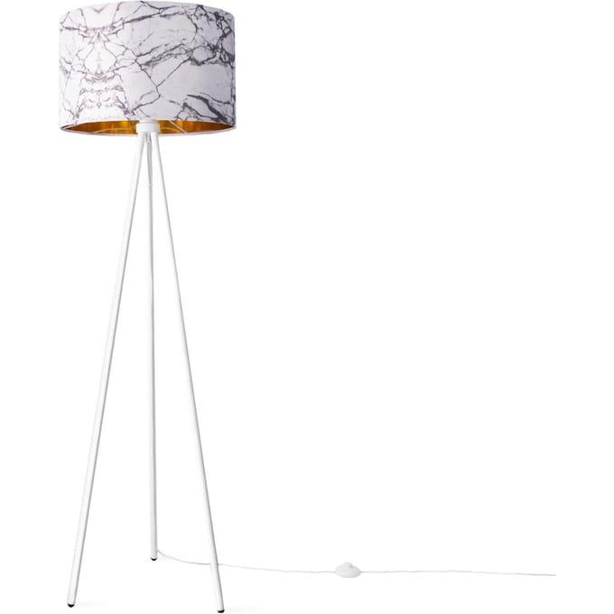 Vloerlamp Rica witgoud