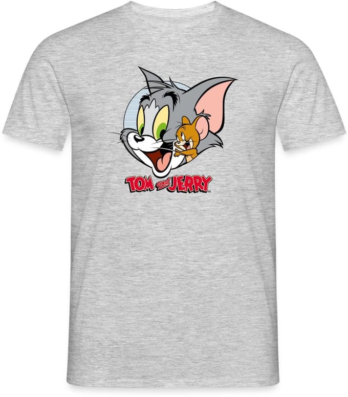 Tom En Jerry Knuffelig T-Shirt Heren