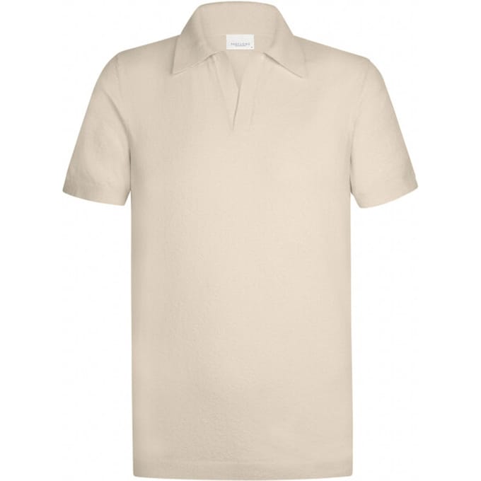 Profuomo poloshirt korte mouw beige
