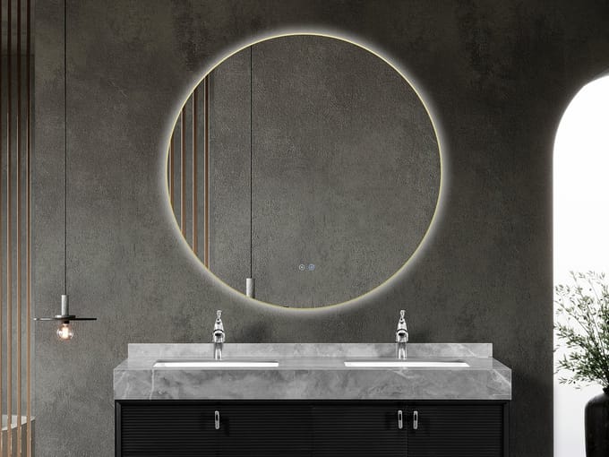 Mawialux LED Badkamerspiegel - Linde - 120cm - goud