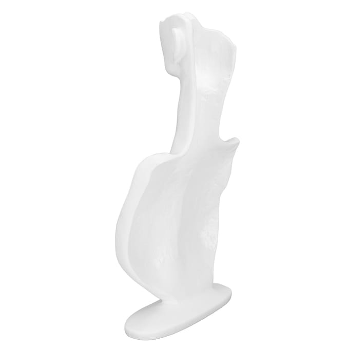 Hars Buste Display Standaard Hanger Half Gezicht Oorbel Display Mannequin Display Houder Organizer Wit white