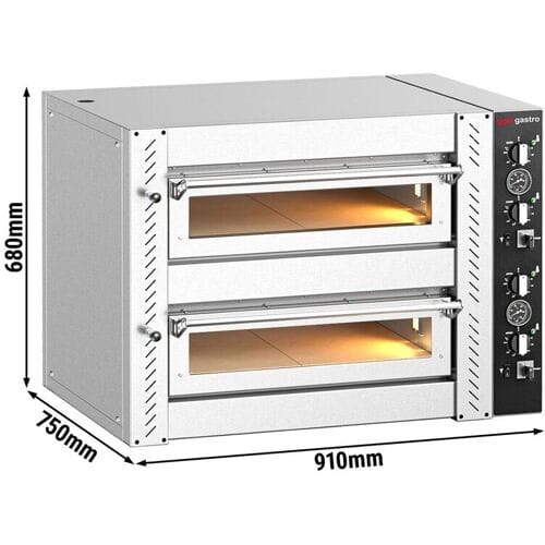 GGM Gastro Elektro Pizzaofen - 4+4x 25cm - Manuell