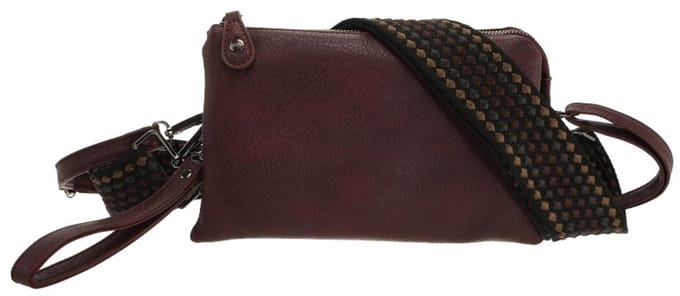 Burgundy New York schoudertasje OLT17563