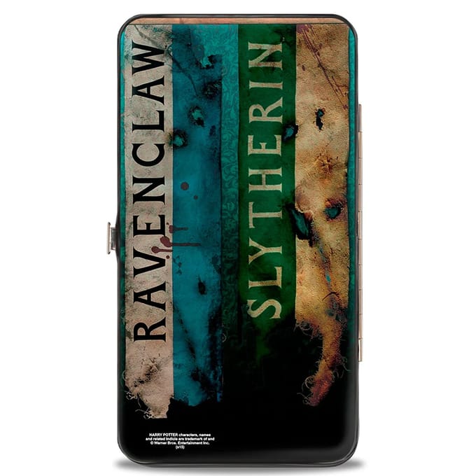Buckle-Down Harry Potter Hogwarts House Banners Hinged Wallet