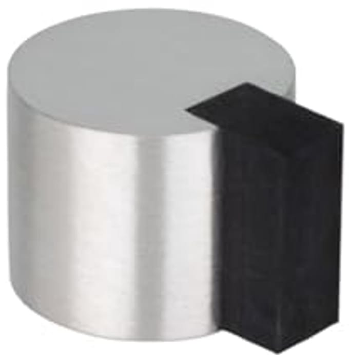 Deurstopper zelfklevend roestvrij staal mat 24 mm