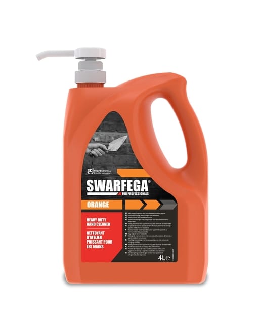 Swarfega orange handzeep 4 liter met ingebouwde pomp