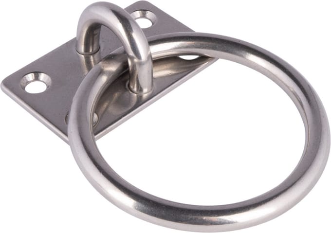 HIBO Aanlegring RVS 10 mm plaat 60x50mm