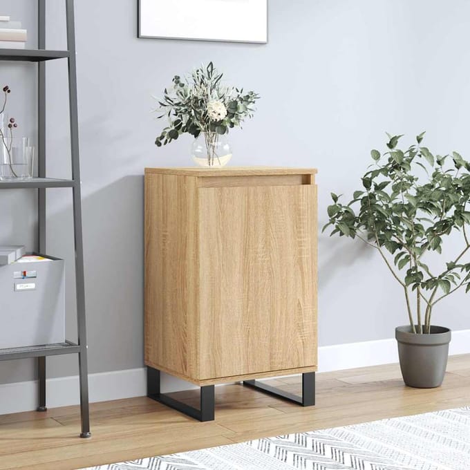 vidaXL - Dressoir - 40x35x70 - cm - bewerkt - hout - sonoma - eikenkleurig