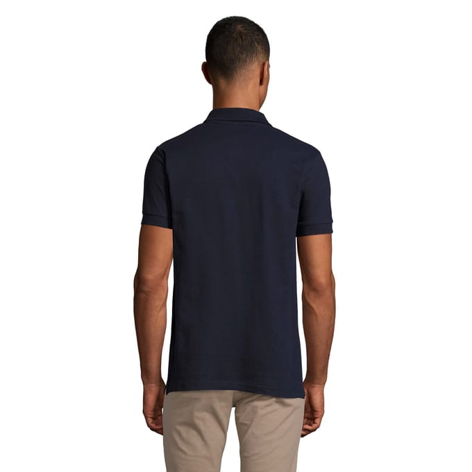 SOLS Heren Portland Poloshirt (Frans marine/grijs)