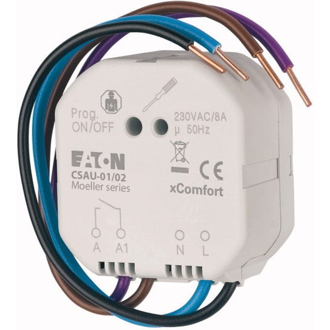 CSAU-01/02 Eaton xComfort Schakelactor Schakelvermogen (max.) 1840 W