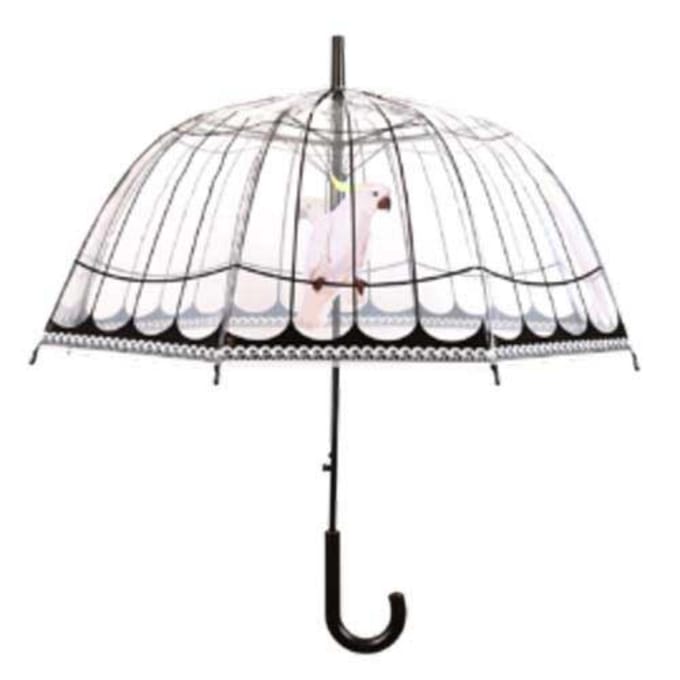 Esschert Design Paraplu vogelkooi - transparant - D80 cm - volwassenen
