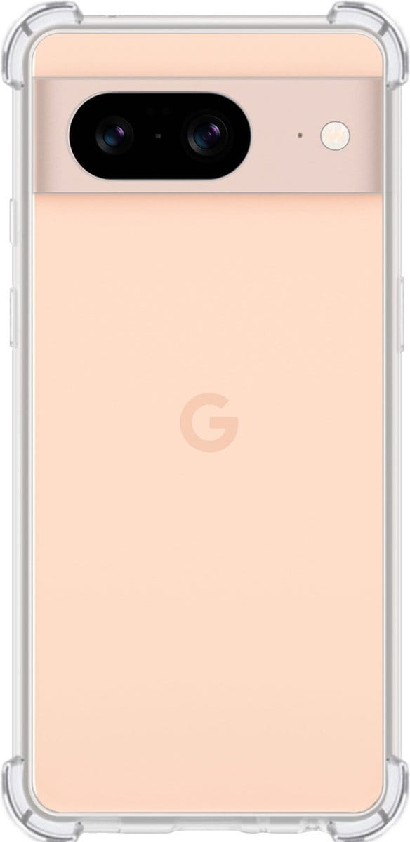 Hoes - Geschikt voor Google Pixel 8 - Sterk & Shockproof - Siliconen Case - Back Cover - Telefoon Hoesje Shock Proof - Transparant