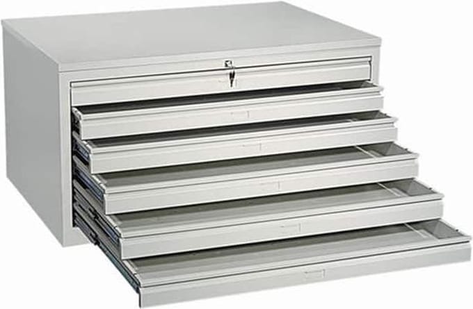 Tekeningladekast A0 64x140x95cm Wit