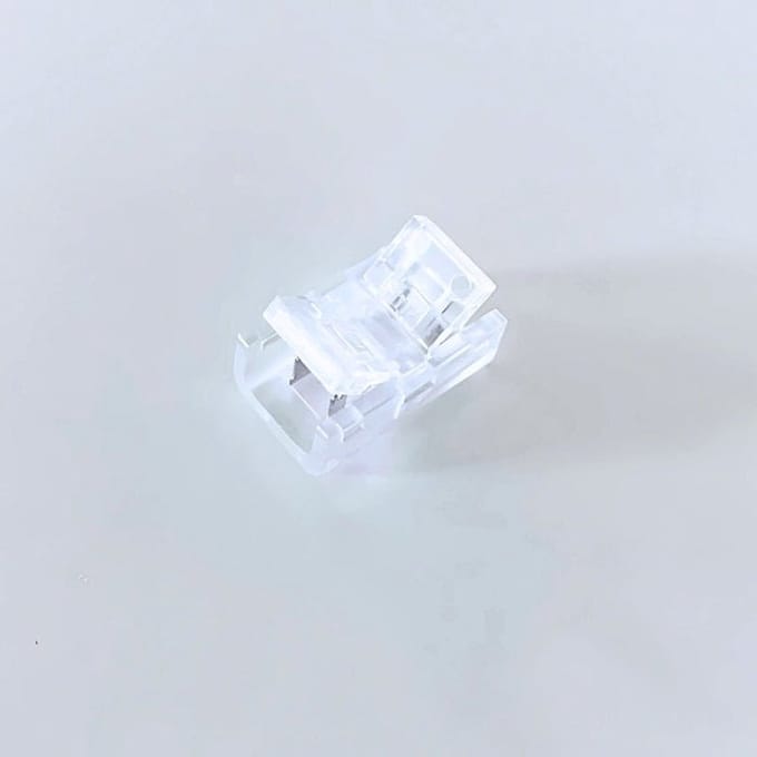 Rechte Connector voor LED SMD 8mm strip IP44 - Kunststof - SILUMEN