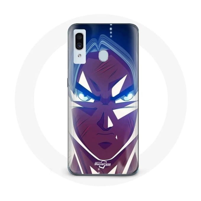 Coque pour Samsung Galaxy A20 Dragon Ball Goku Visage énervé