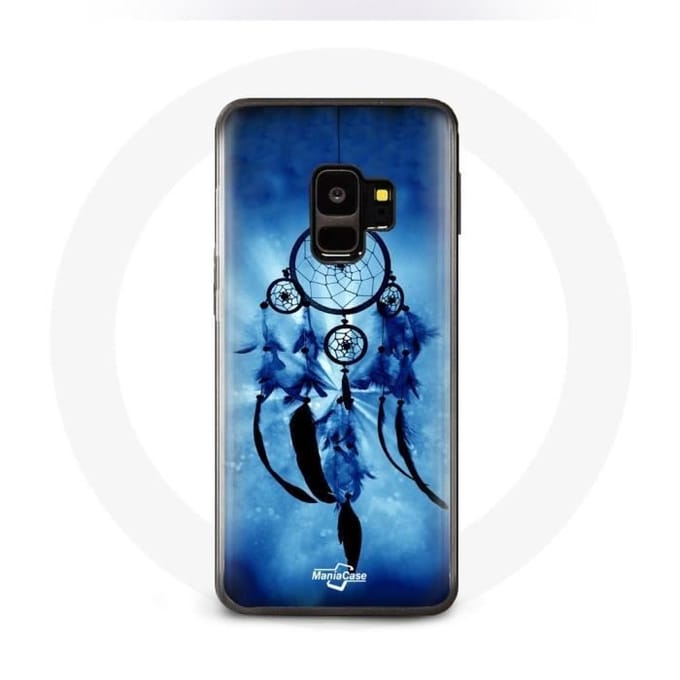 Coque - MANIACASE - Samsung Galaxy S9 plus - Attrape rêve - Souple - Bleu bleu