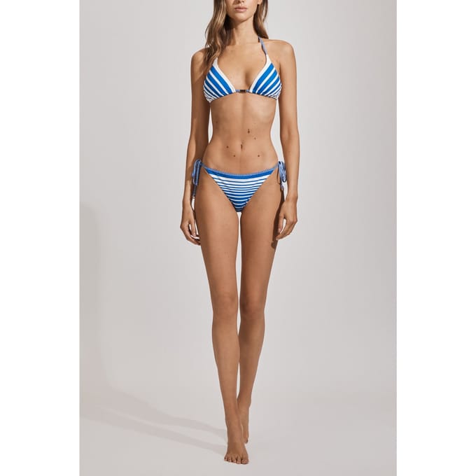 Reiss Stripe Tie Side Bottom Blue Stripe Taglia: 6 | Bikini Outlet | Donna | Blu