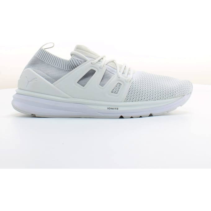 Puma B.O.G EvoKnit Wit Textiel Heren Veterschoenen 363669 02