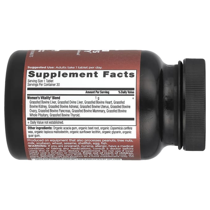Ancient Nutrition, Vitalité féminine, 30 comprimés
