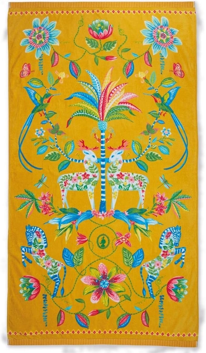 Pip Studio Strandlaken Curio Yellow 100x180