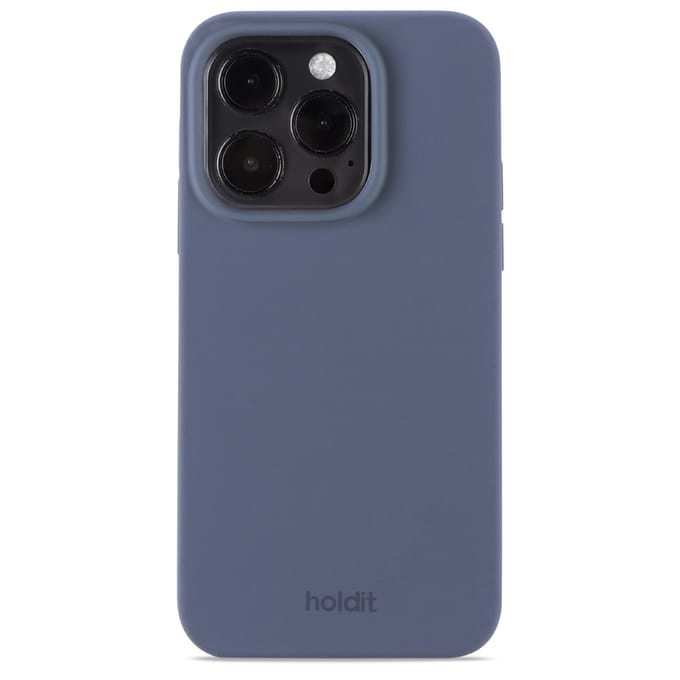 Holdit Silicone Case geschikt voor Apple iPhone 15 Pro - Pacific Blue