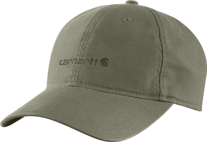 Carhartt Canvas pet met geborduurde graphic - Groen