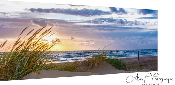 Canvas Schilderij, Strand 001 (150x60cm)
