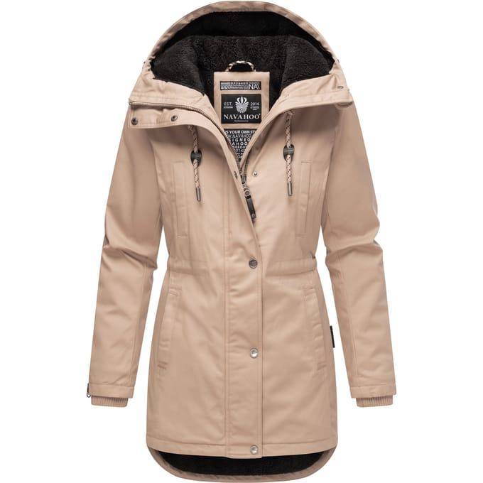 Navahoo Winterfunke dames winterjas met teddyvoering