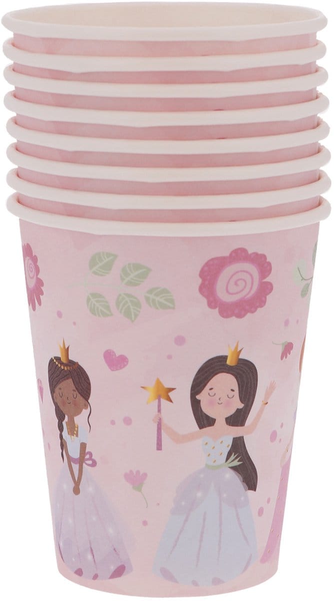 Bekers - Pretty Princess - 250 ml - 8 stuks