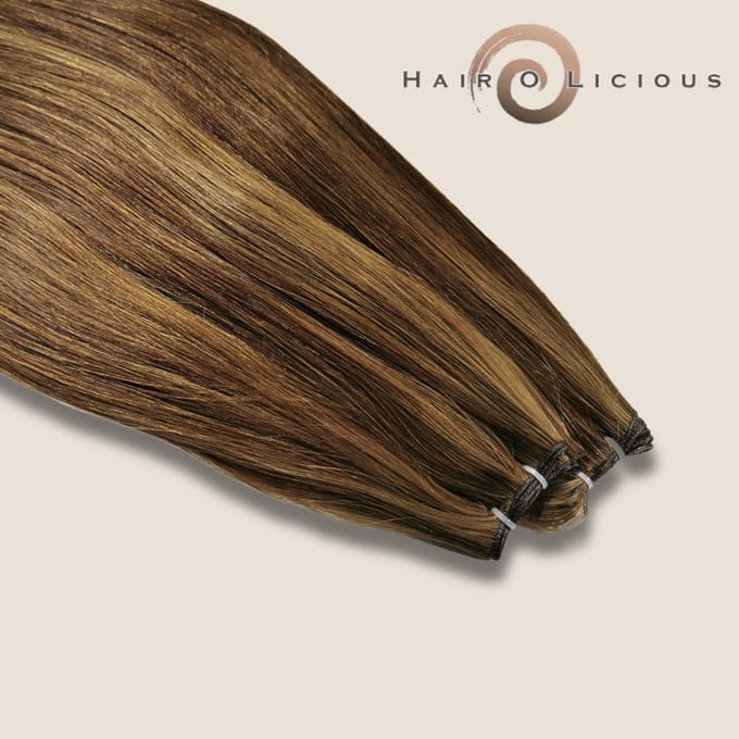 Genius Weft | Europees Haar | #4/8 Piano, Lengte-35cm/14", Gewicht-20 gram