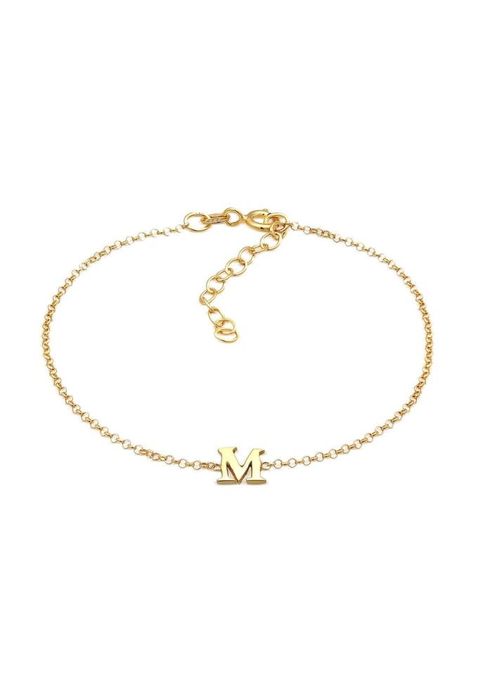 Elli - Armband - Dames Hanger letter M Basis in 925 Sterling Zilver - Dames