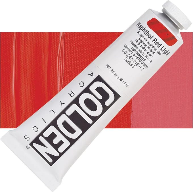 Golden Heavy Body Acrylverf serie 5 | Naphthol Red Light (1210-2) 59 ml