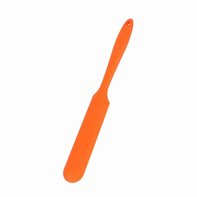 Taart Crème Boter Spatel Mengen Beslag Schraper Borstel Siliconen Bakken Kookgereedschap Oranje white