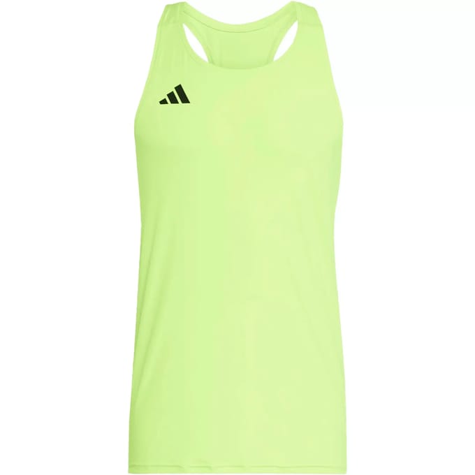 adidas adizero Essential Hardloopshirt Heren-neongeel