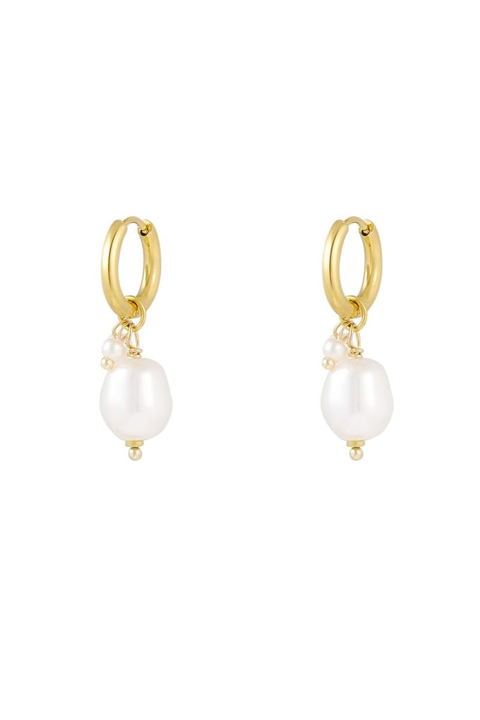 90 NOTES - Little Pearl Oorbellen - goudkleurig